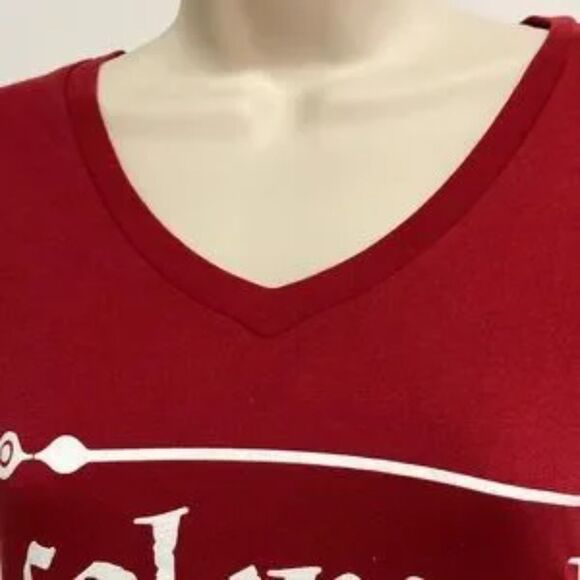 HARRY POTTER Red V Neck Red and White TShirt Kids Youth Medium - Picture 3 of 10